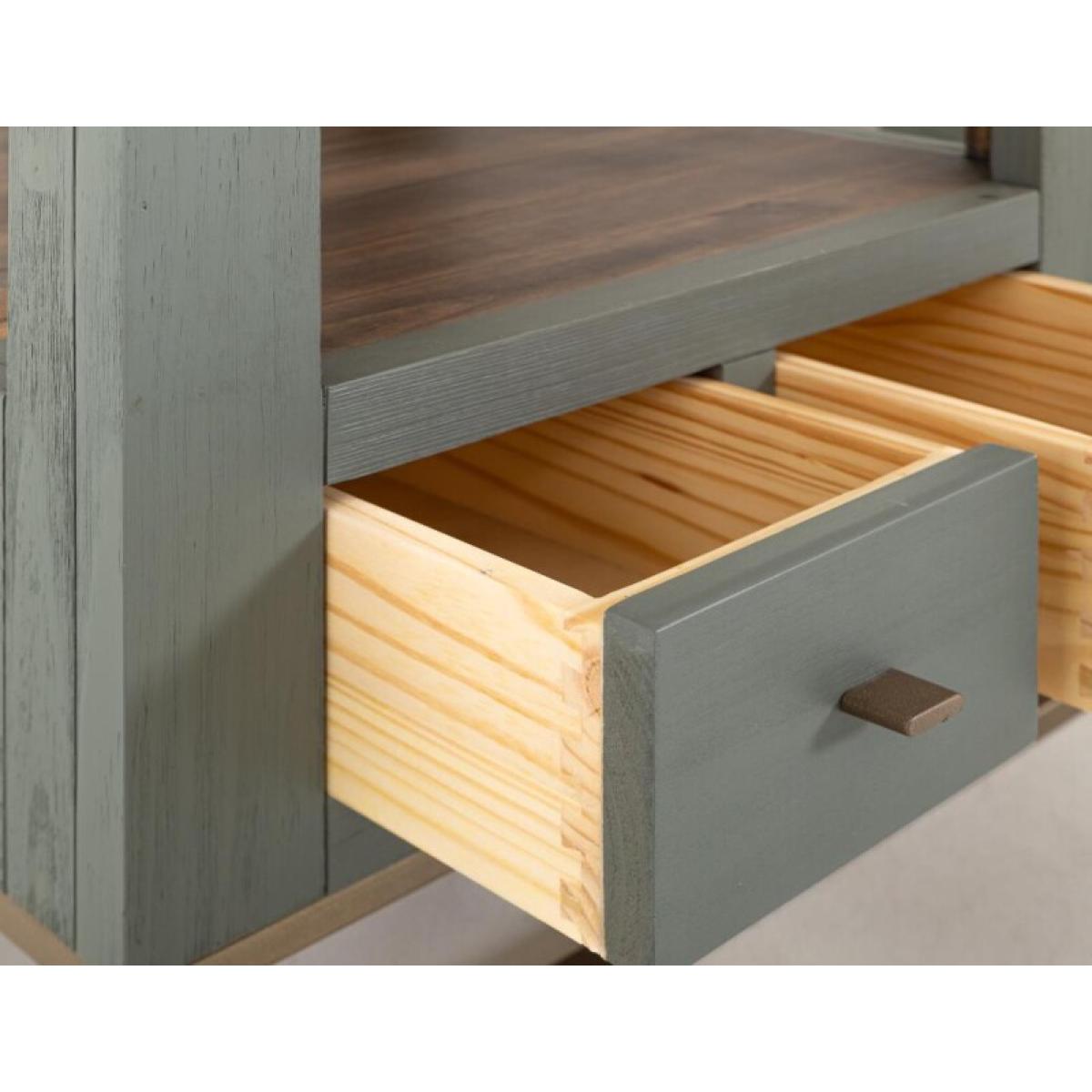2 Drawer, 1 Shelf, End Table - Timber - Image 12