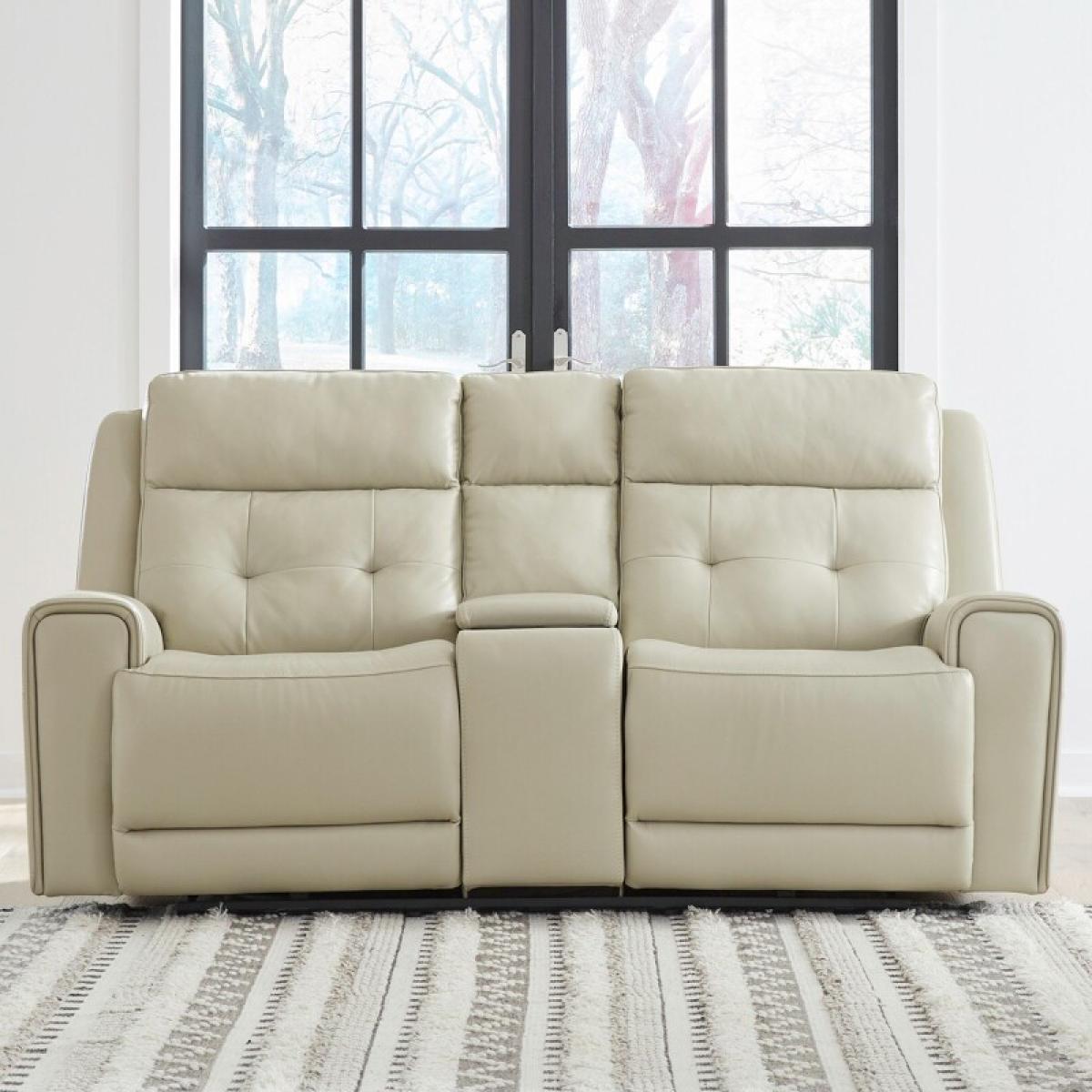 Carrington Loveseat w/Console P3 & ZG - Baja Stone - Image 2