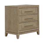 Brentwood 3 Drawer Nightstand w/ Charging Station - Image 3