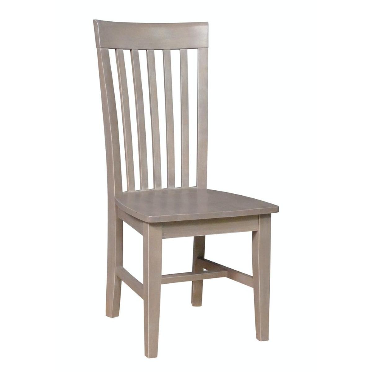 a2d07d83dbb4bac6c6dff5e2f46d2dc7 Cosmopolitan Collection - Tall Mission Chair in Taupe Gray - Image 1