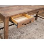 3 Drawer Desk - Natural Parota - Image 6