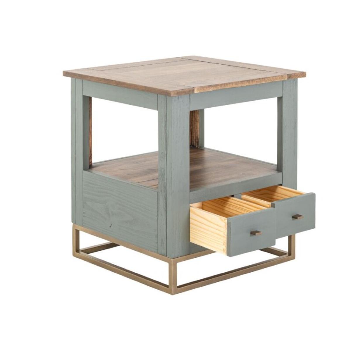 2 Drawer, 1 Shelf, End Table - Timber - Image 6