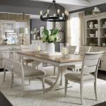 Farmhouse Reimagined Opt 6 Piece Trestle Table Set