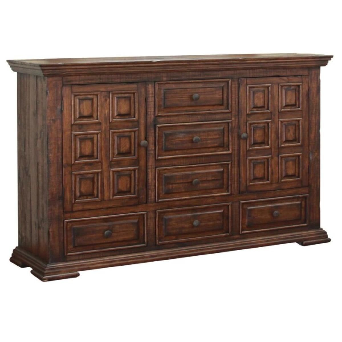 6 Drawer 2 Doors Dresser - Terra - Image 2
