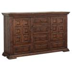 6 Drawer 2 Doors Dresser - Terra