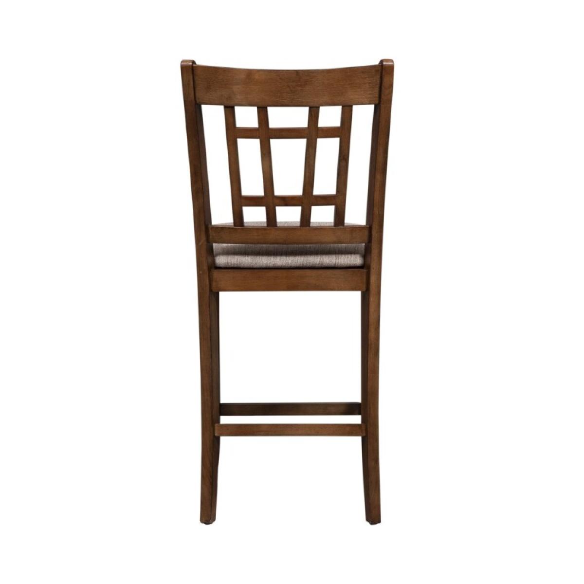 Santa Rosa 24 Inch Lattice Back Counter Chair - Image 6