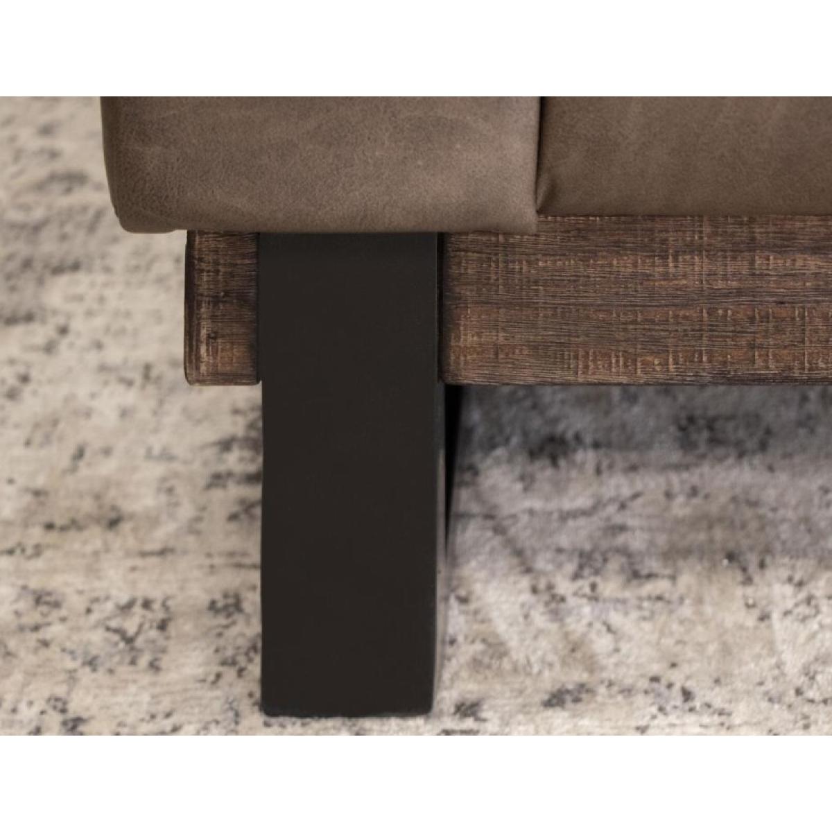 Metal & Wood Base, Loveseat - Blackburn - Image 6