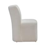 Accent Dining Chair w/ Casters - Ivory - Image 7