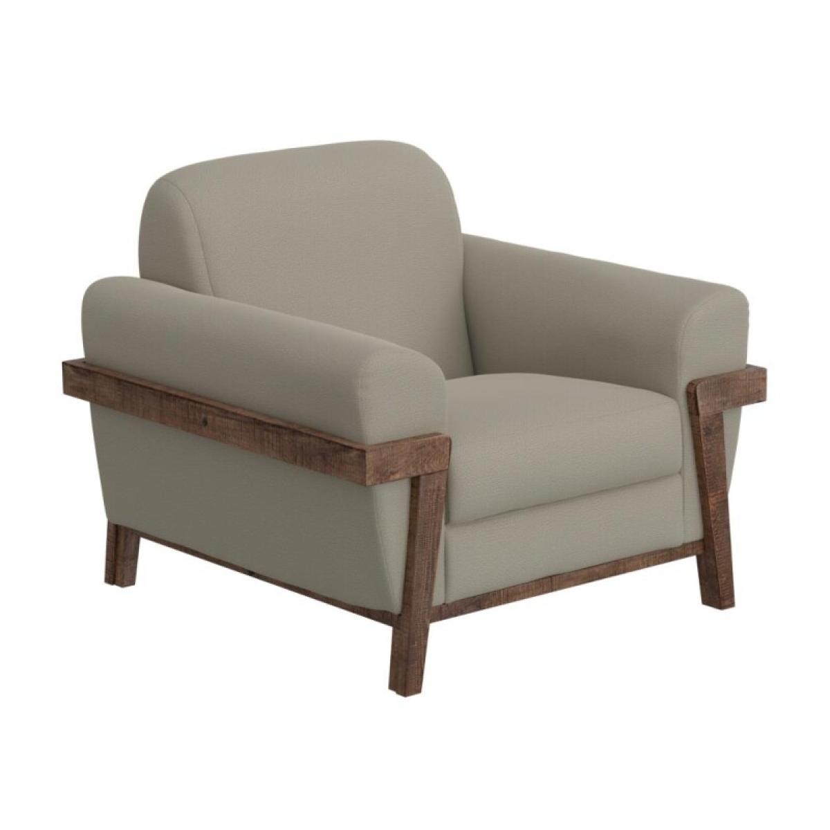 Wooden Frame & Base, Armchair - Loft Brown - Image 2