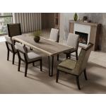 Natural Parota Rectangular Table (Live edge) - Natural Parota - Image 4