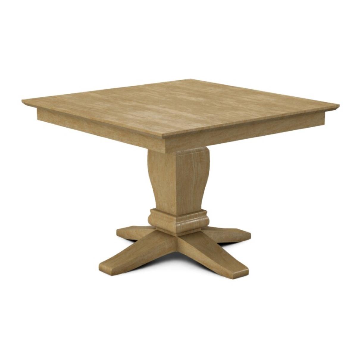 Build Your Own Pedestal Table w/42" Square Top w. Reverse Bevel Edge - Image 28