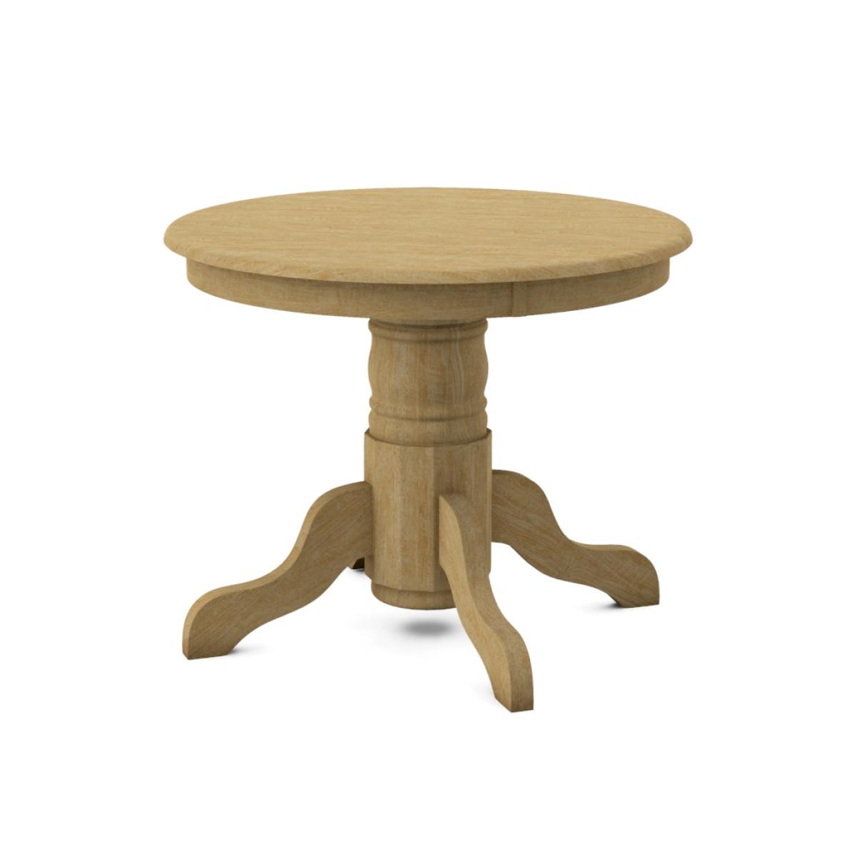 Build Your Own Pedestal Table w/ 30"H Turned Pedestal for Solid Tops - Image 4