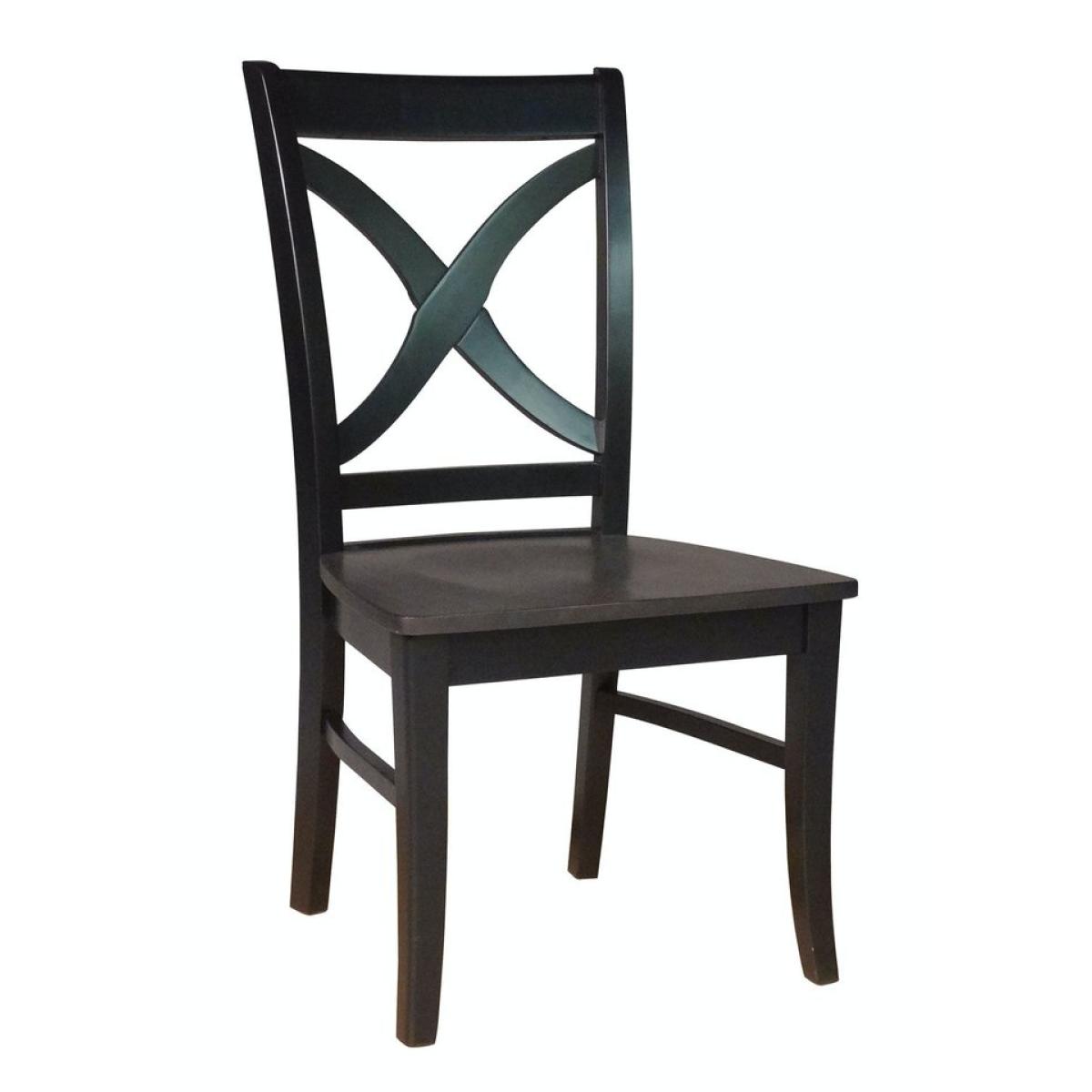 Cosmopolitan Collection - Salerno Chair in Coal & Black - Image 2
