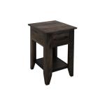 1 Drawer, 1 Shelf, Chairside Table - Teak