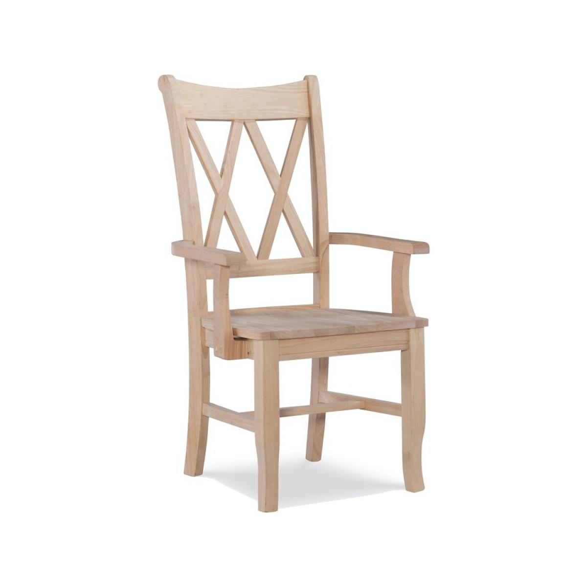 Double X Back Arm Chair - Image 2
