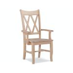 Double X Back Arm Chair