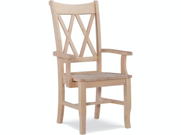 Double X Back Arm Chair