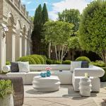 Bolster Back Outdoor Sofa, Armless - Image 19