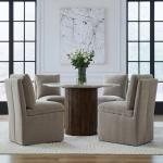 Accent Dining Chair w/ Casters - Truffle - Image 4