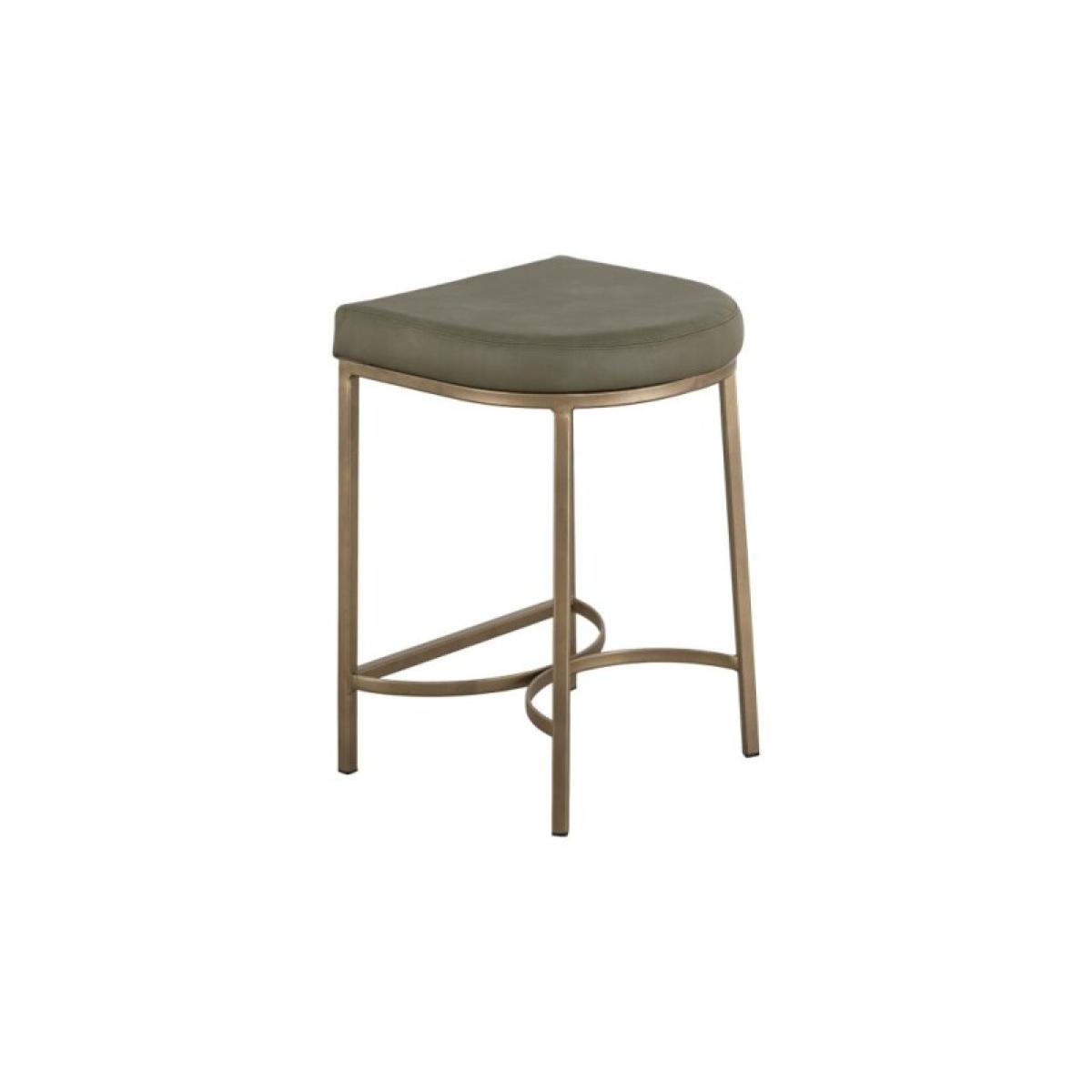 Wooden Frame & Metal Base, 24" Stool - Mezquite - Image 2