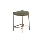 Mezquite Wooden Frame & Metal Base, 24" Stool