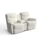 James Power Reclining Loveseat W/ Headrest, Lumbar & Console - Image 3