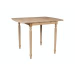 Butterfly Leaf Table Top w/ 36" Turned Legs - T-3636XBT