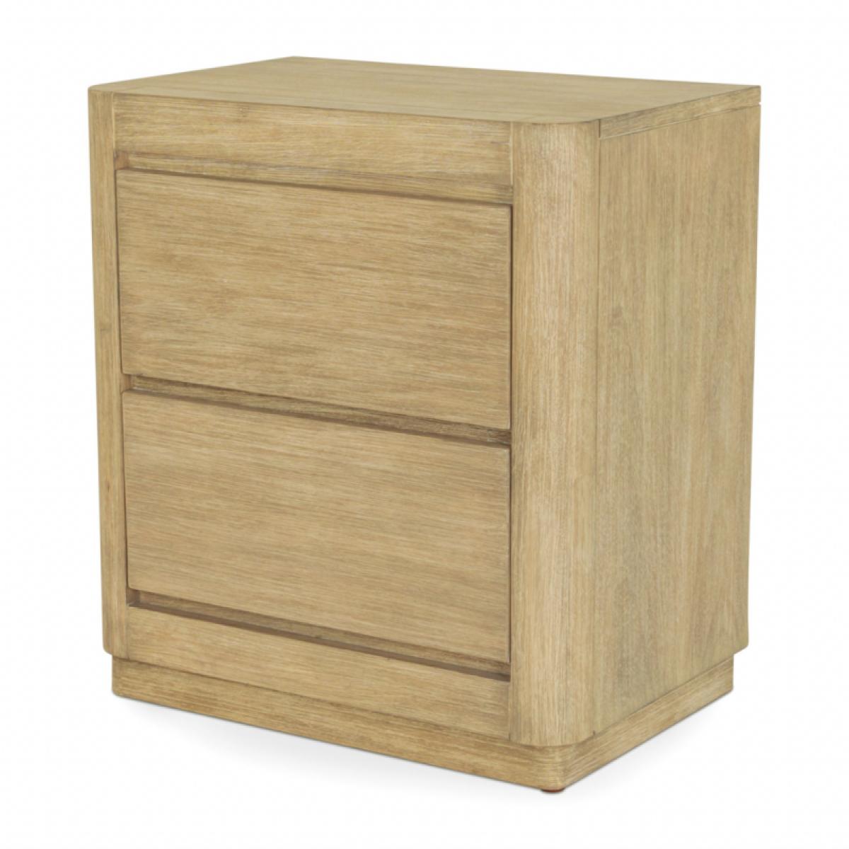 Hyde Park 2 Drawer Electrified Nightstand - Image 2