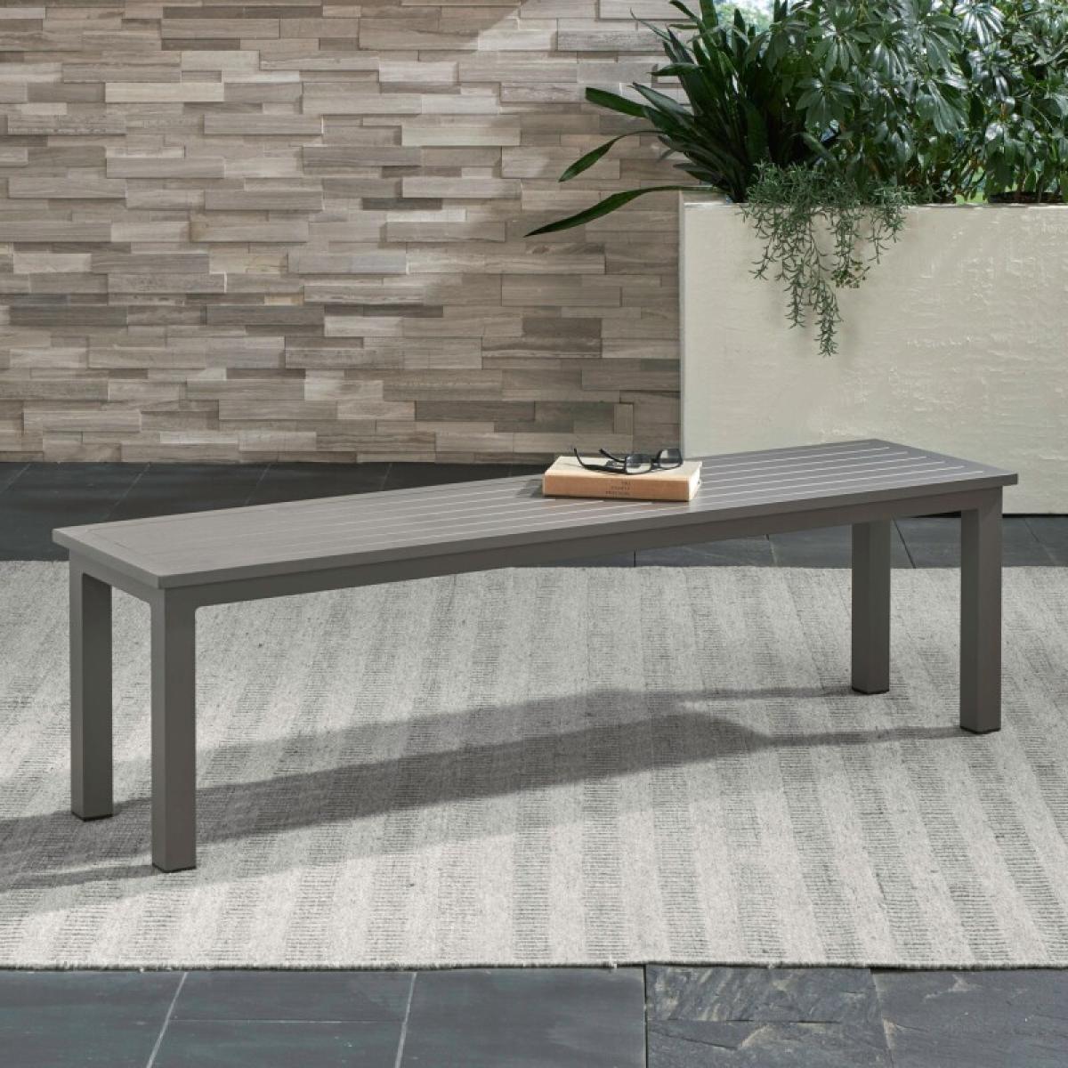 Outdoor Dining Bench - Granite - Image 2