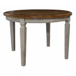 Vista Collection Solid Round Top Table in Hickory & Stone