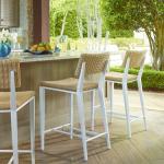 Calbas Outdoor Bar Stool, White - Image 4