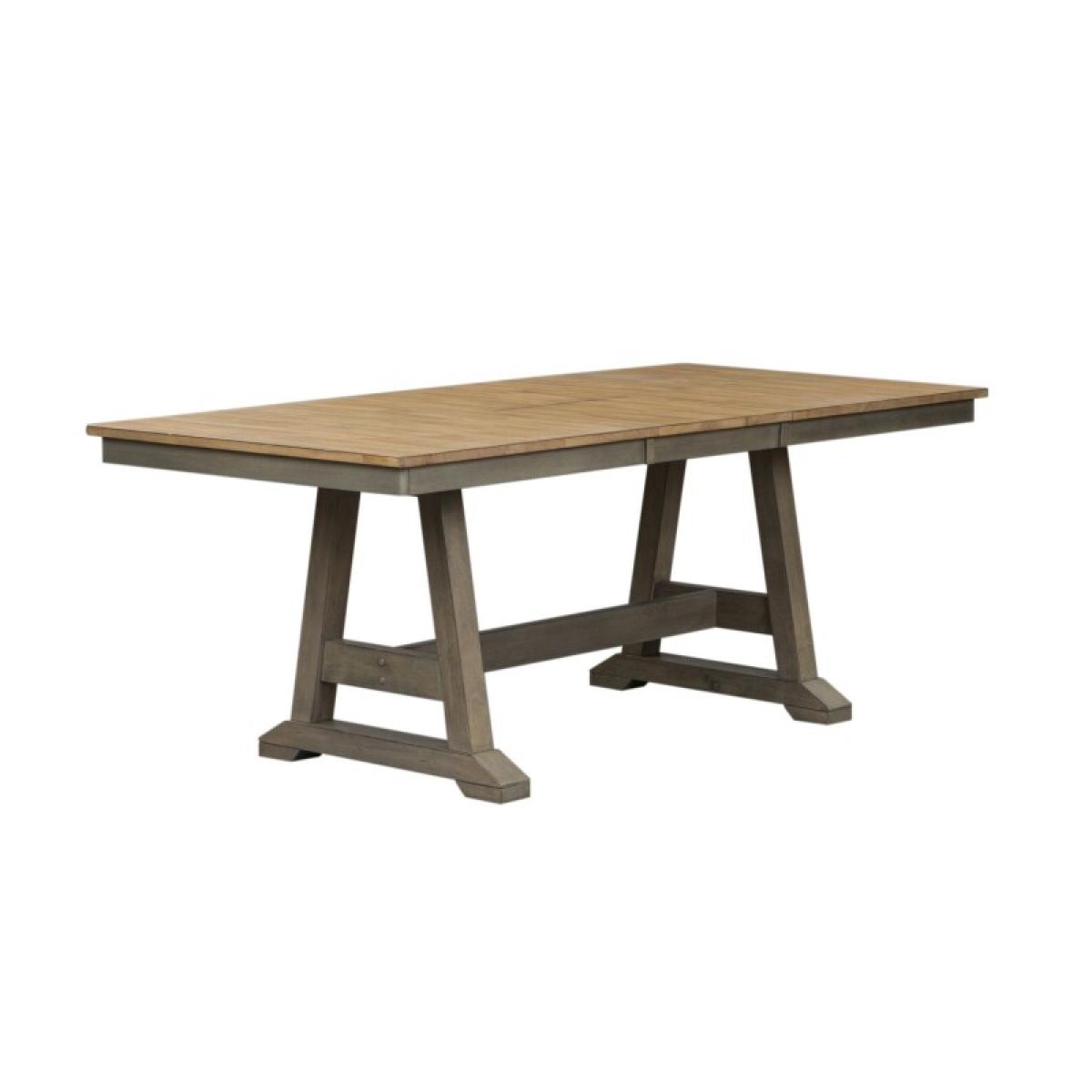 Lindsey Farm 7 Piece Trestle Table Set - Image 3