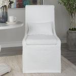 Coley Armless Chair, White - Image 4