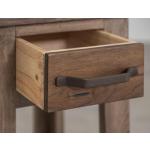 3 Drawer, 1 Shelf Sofa Table - Natural Teca - Image 5