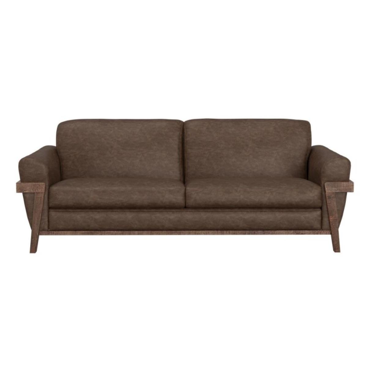 Loft Brown Wooden Frame & Base, Sofa - Image 3