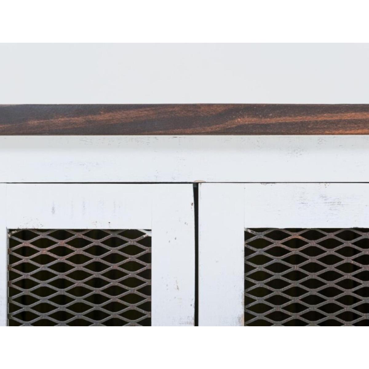 2 Metal Mesh Doors End Table - Pueblo - Image 9