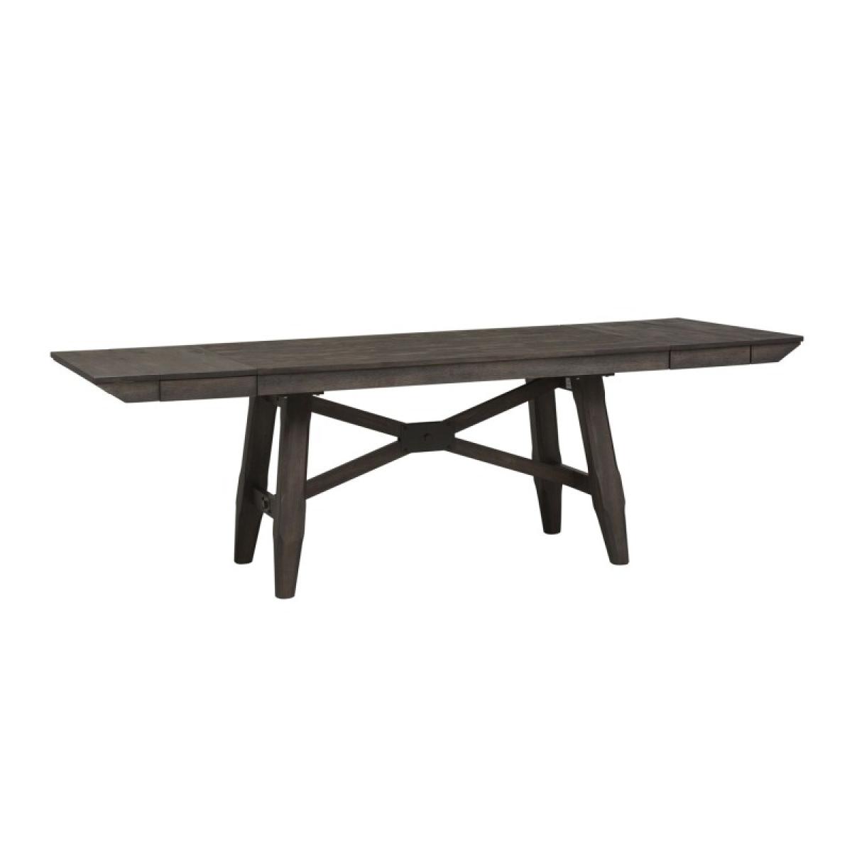 Double Bridge Optional 6 Piece Trestle Table Set - Image 5