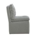 Accent Dining Chair w/ Casters - Sapphire - Image 7
