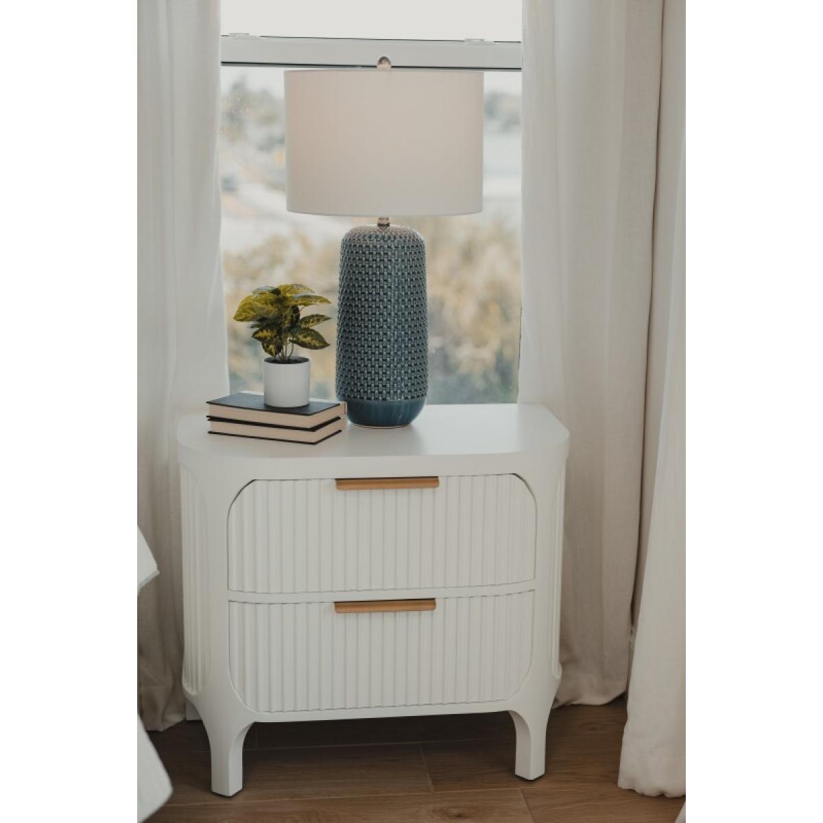 Montauk 2-drawer Electrified Nightstand - Image 3