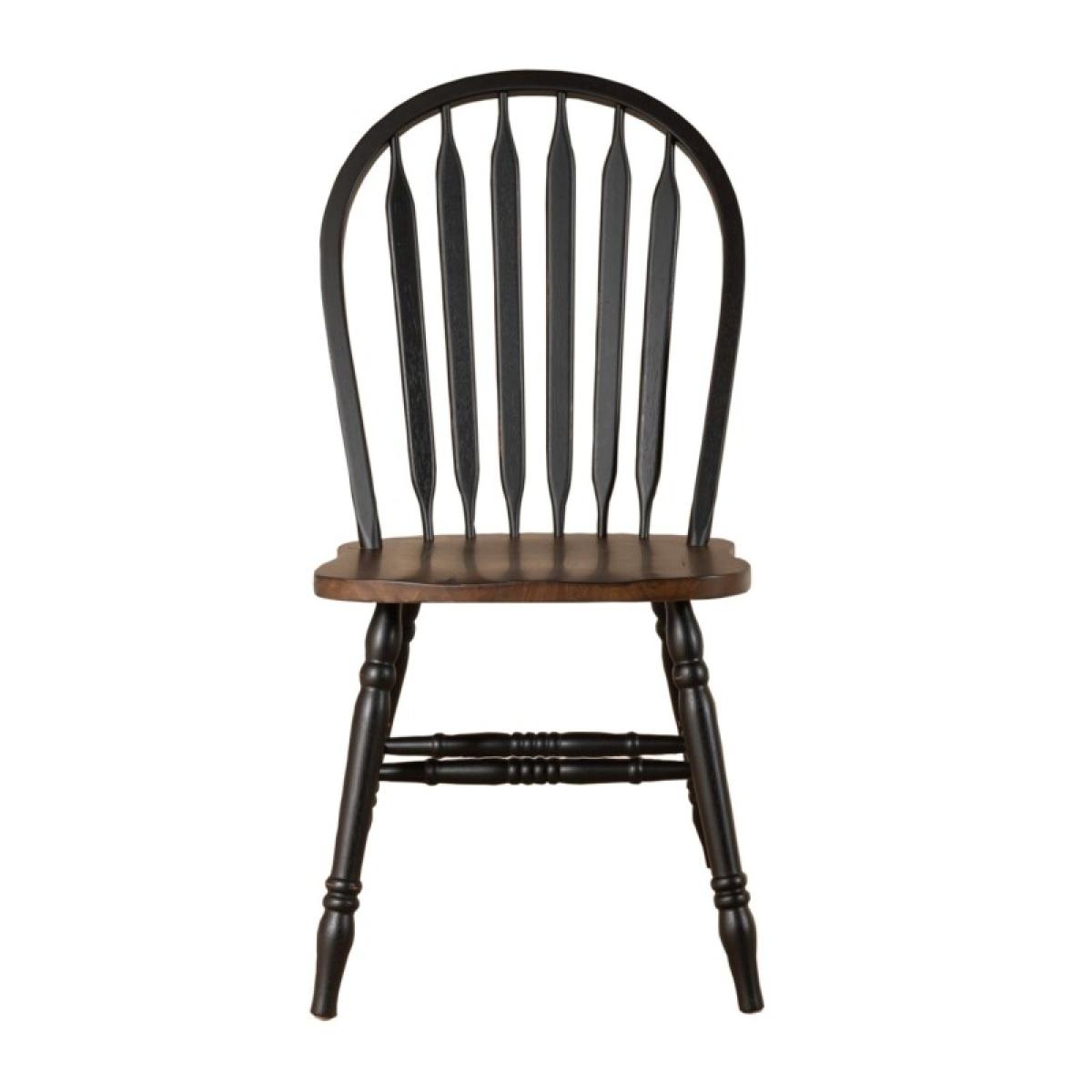 Carolina Crossing Windsor Side Chair- Black - Image 3