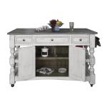 3 Drawer, 2 Doors Wood Island - Stone