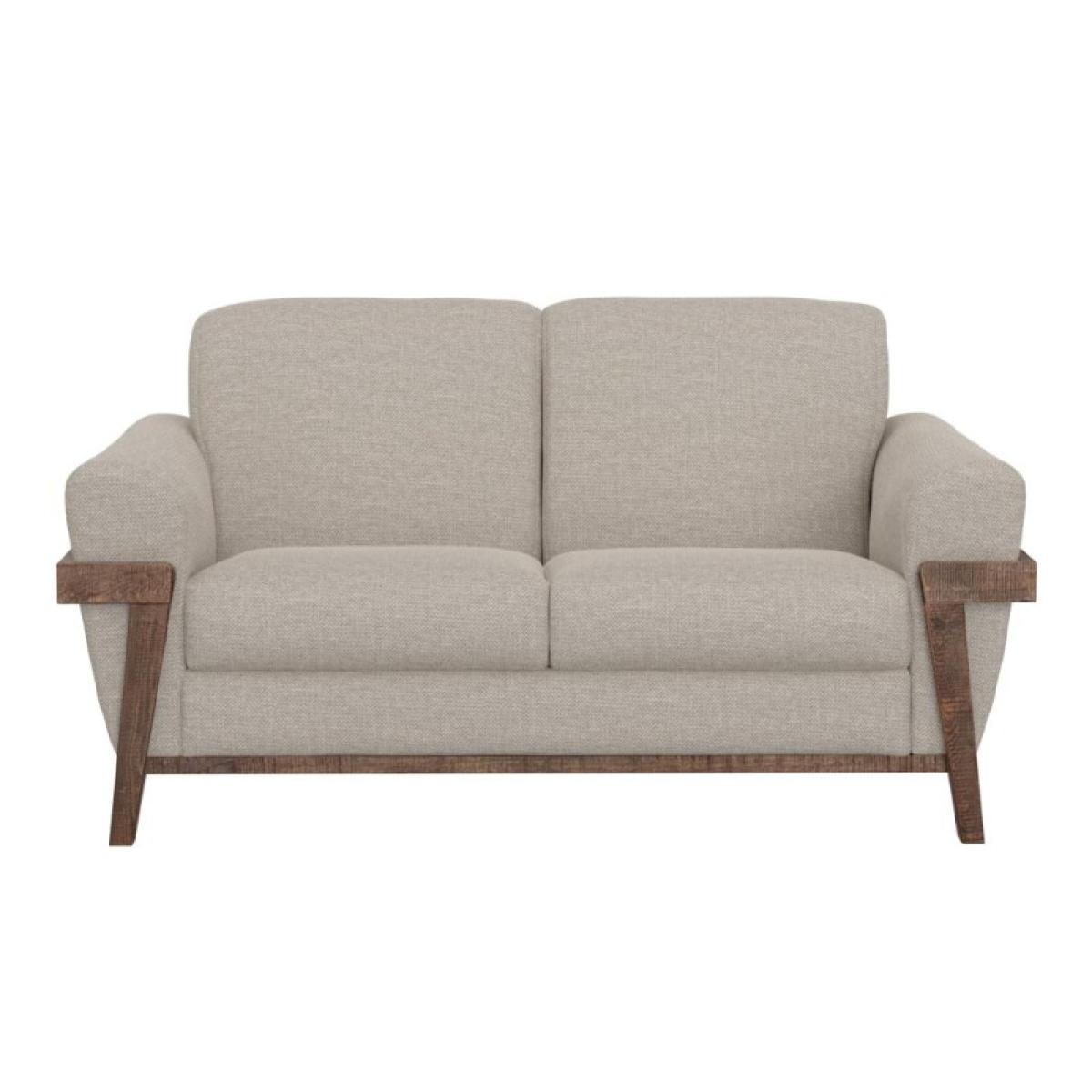 Wooden Frame & Base, Loveseat - Loft Brown - Image 3