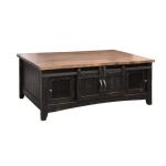 4 Sliding Doors, 4 Metal Mesh Doors Cocktail Table - Pueblo