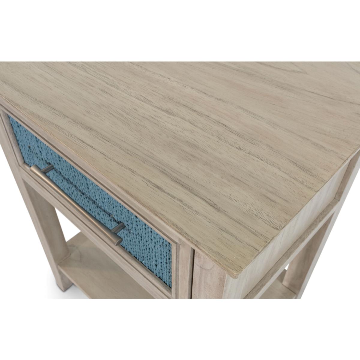 Ocean Isles 1 Drawer Woven Nightstand W/ Power And Usb A + C - Image 8