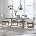 Hallendale 5 Piece Trestle Table Set
