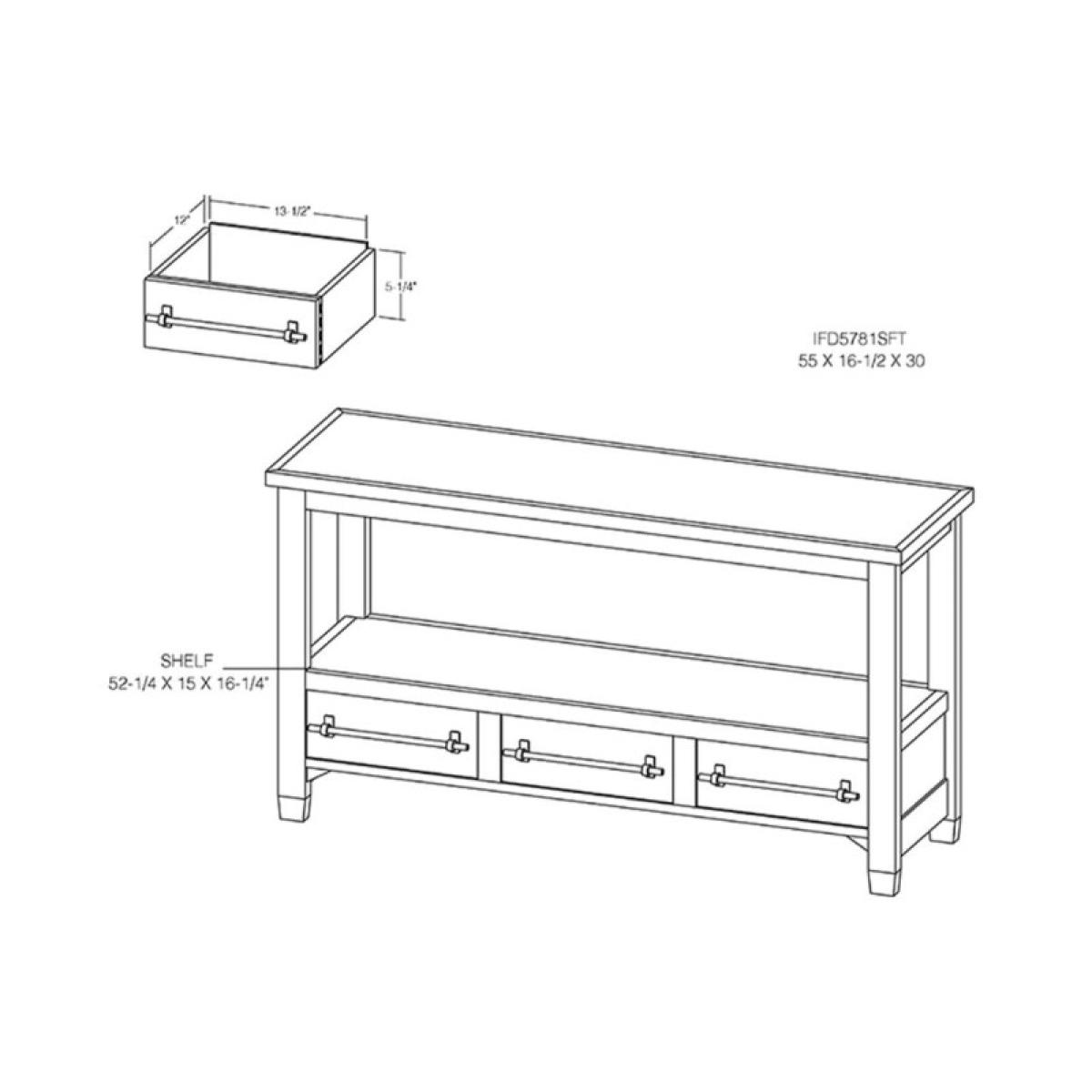 3 Drawer, Sofa Table - Town - Image 8