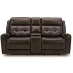 Loveseat w/Console P3 & ZG - Dark Brown - Image 10