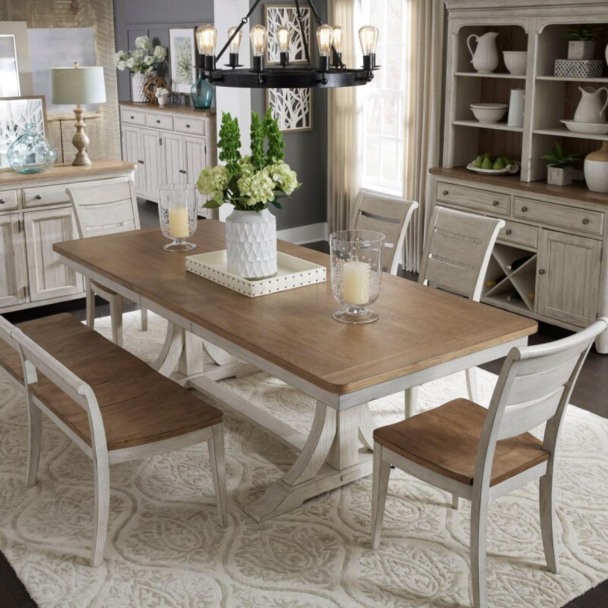 Farmhouse Reimagined Trestle Table - Image 8