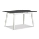 Dining Essentials - Mid-Century Modern Extension Table in Heather Gray and White