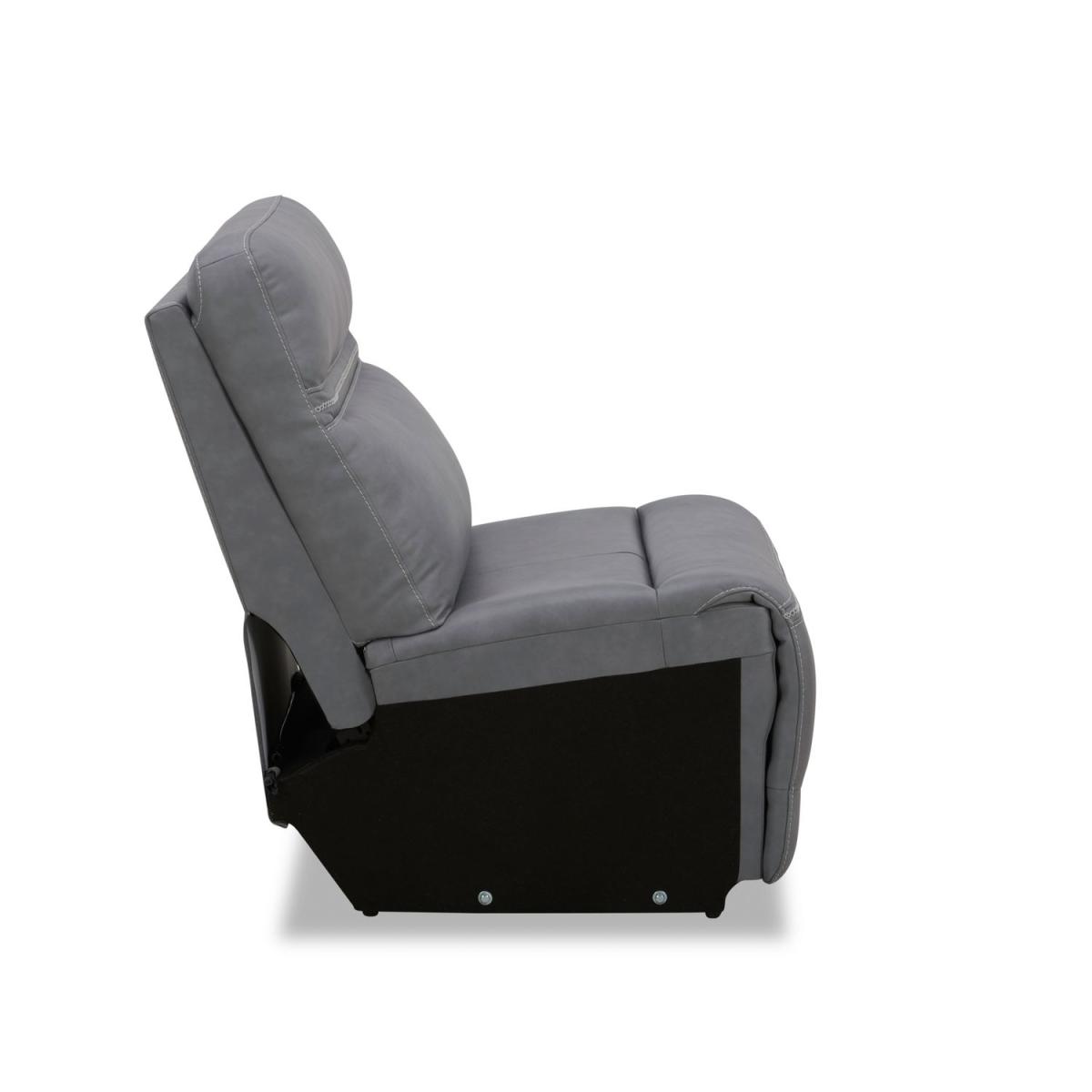 Armless Chair - Blue Gray - Image 5